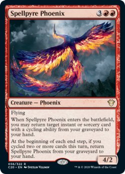 画像1: 呪文焚きのフェニックス/Spellpyre Phoenix 【英語版】 [C20-赤R]