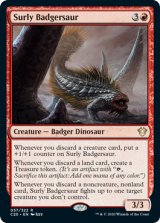 無愛想なアナグマザウルス/Surly Badgersaur 【英語版】 [C20-赤R]《状態:NM》