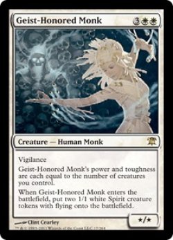画像1: 霊誉の僧兵/Geist-Honored Monk 【英語版】 [ISD-白R]