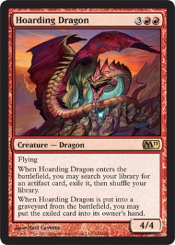 画像1: 溜め込むドラゴン/Hoarding Dragon 【英語版】 [M11-赤R]