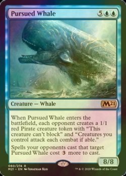 画像1: [FOIL] 追われる鯨/Pursued Whale 【英語版】 [M21-青R]