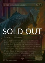 [FOIL] 残忍なギガノトサウルス/Grim Giganotosaurus (全面アート版) 【英語版】 [REX-金R]