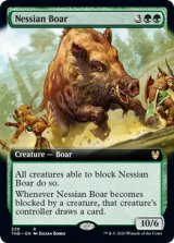 ネシアンの猪/Nessian Boar (拡張アート版) 【英語版】 [THB-緑R]《状態:NM》