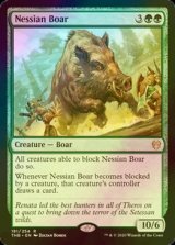 [FOIL] ネシアンの猪/Nessian Boar 【英語版】 [THB-緑R]