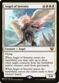 画像1: 静穏の天使/Angel of Serenity 【英語版】 [C15-白List]