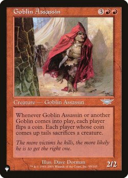 画像1: ゴブリンの暗殺者/Goblin Assassin 【英語版】 [LGN-赤List]