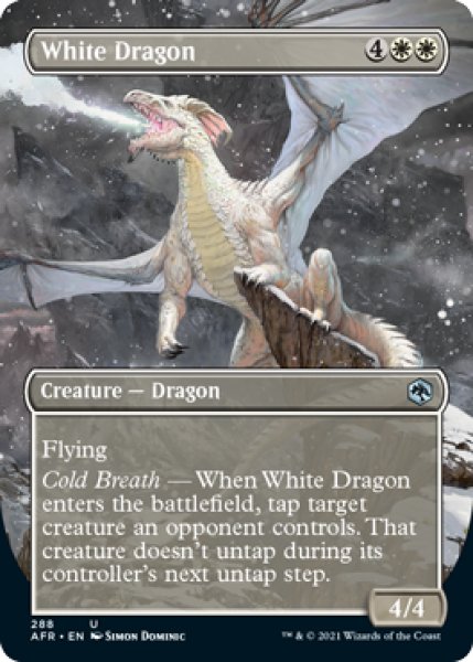 画像1: ホワイト・ドラゴン/White Dragon (全面アート版) 【英語版】 [AFR-白U] (1)