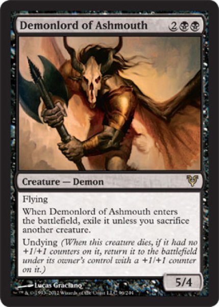 画像1: 灰口の悪魔王/Demonlord of Ashmouth 【英語版】 [AVR-黒R] (1)