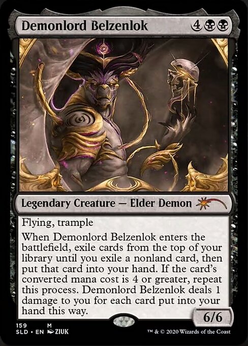 悪魔王ベルゼンロック/Demonlord Belzenlok 【英語版】 [SLD-黒MR] - テーブルトップ